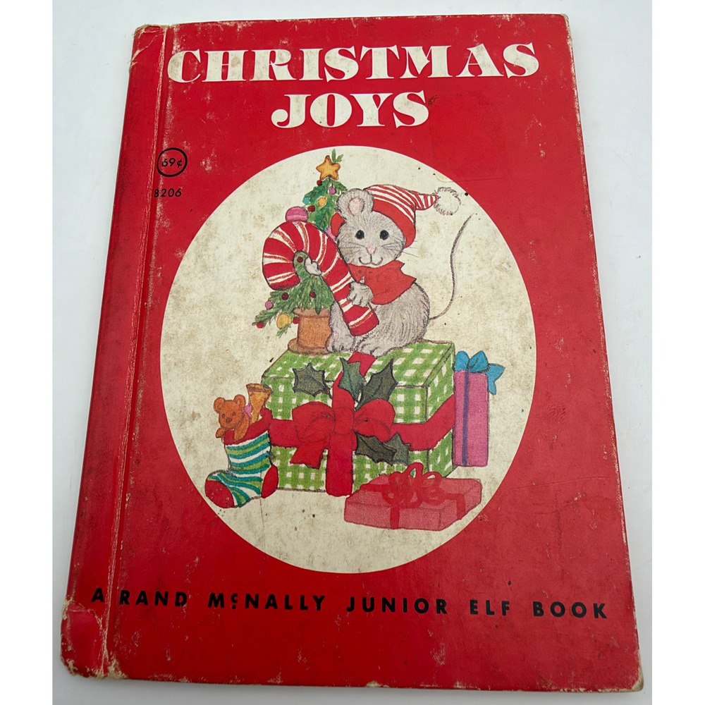Vintage 1980 Rand McNally Junior Elf Book Christmas Joys Kathleen Daly 8206